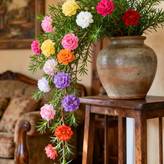 💫🌸BUY 1 GET 1 FREE | Moss Rose🌿Perennial Flower Seeds With Organic Potmix