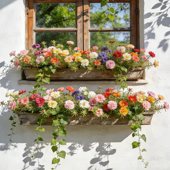 💫🌸BUY 1 GET 1 FREE | Moss Rose🌿Perennial Flower Seeds With Organic Potmix