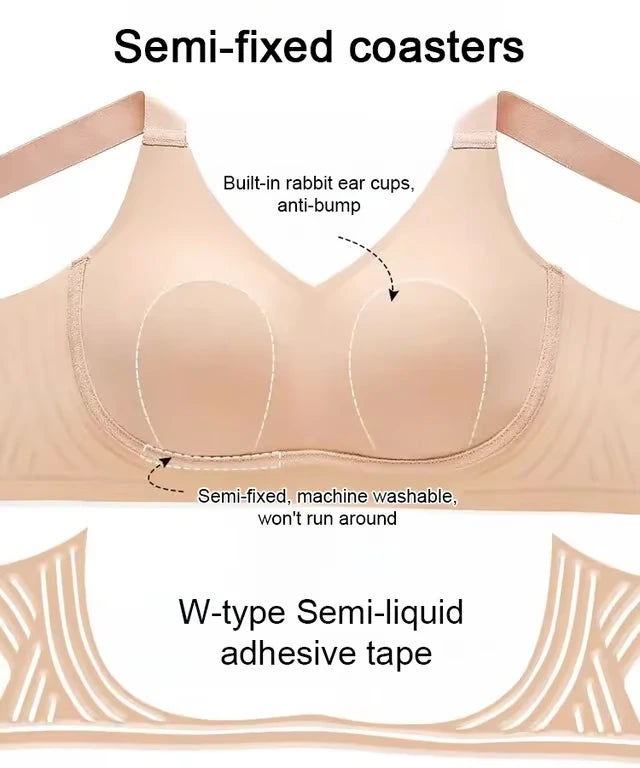 🔥Summer Clearance🏆Wire-Free Non-Marking Skin-Friendly Push-Up Bra 🔥(Pack of 3)