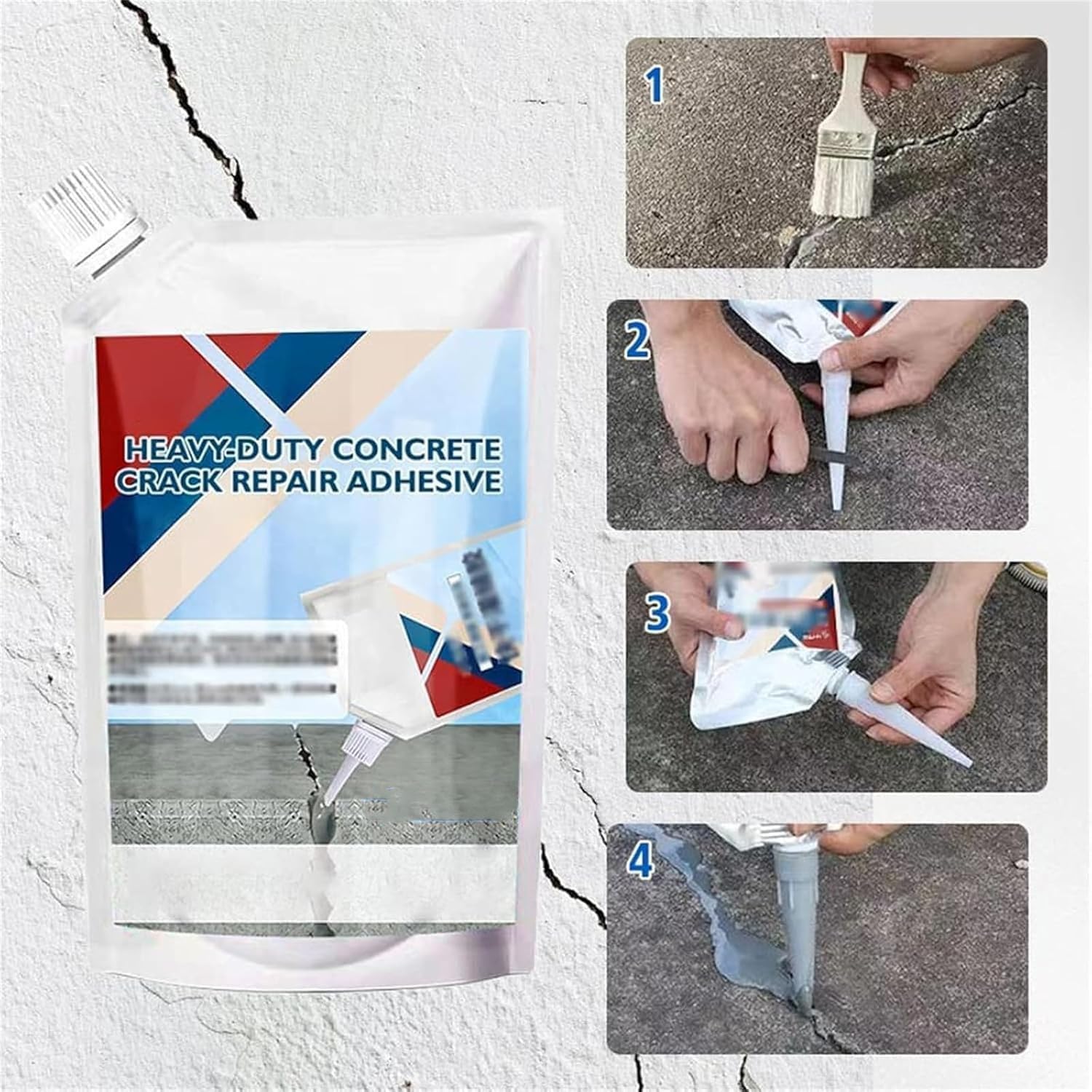 (BUY 1 GET 1 FREE)Superhub™ CrackSeal Pro – Heavy-Duty Concrete Repair Adhesive